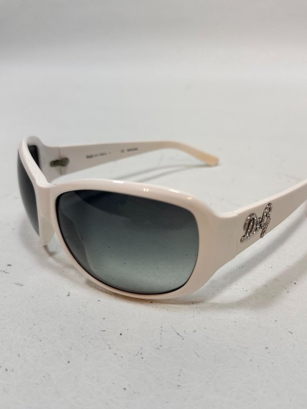Dolce & Gabbana White Y2K Sunglasses 3020-B